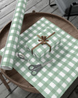 Light Green Striped Wrapping Paper