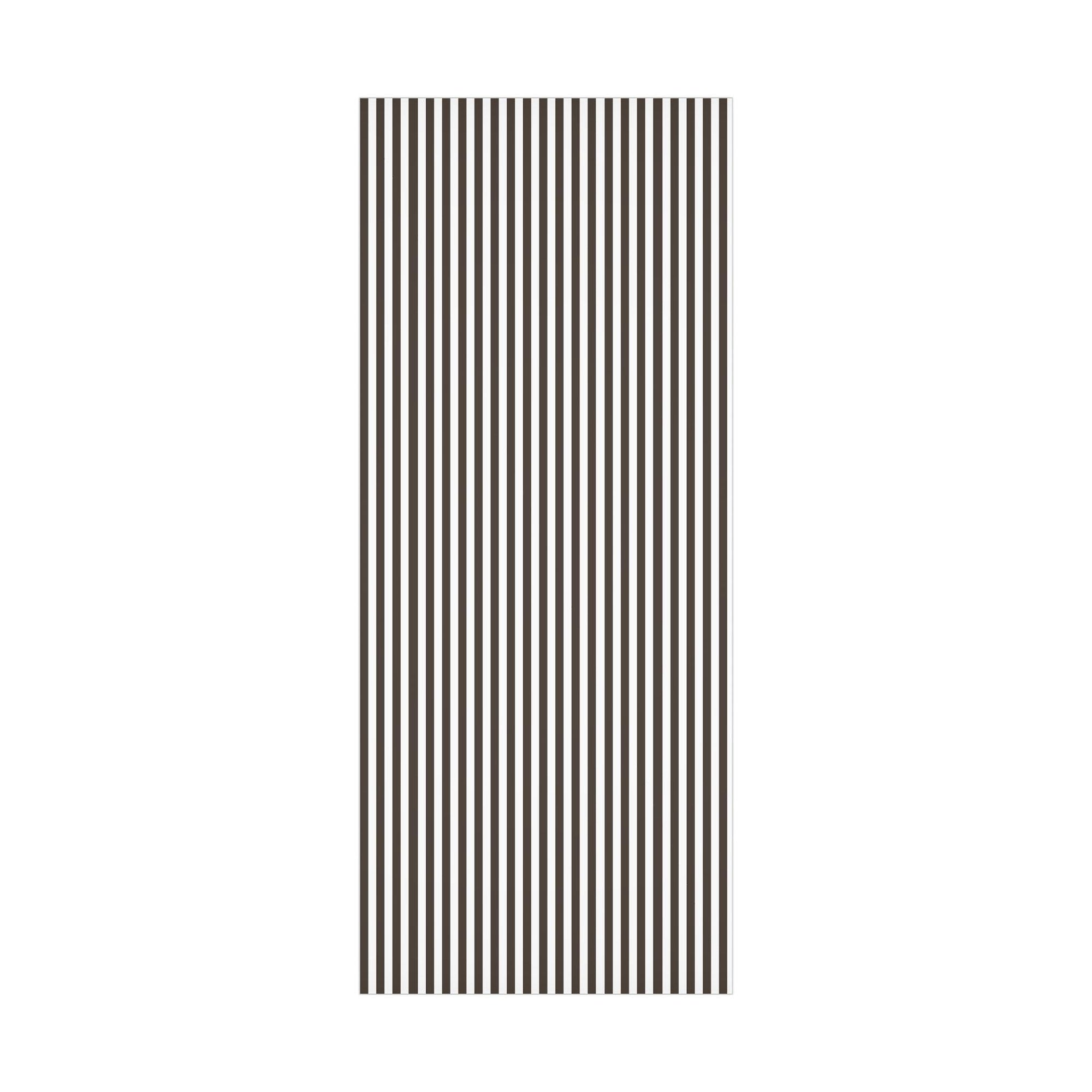 Espresso Brown Stripe Wrapping Paper
