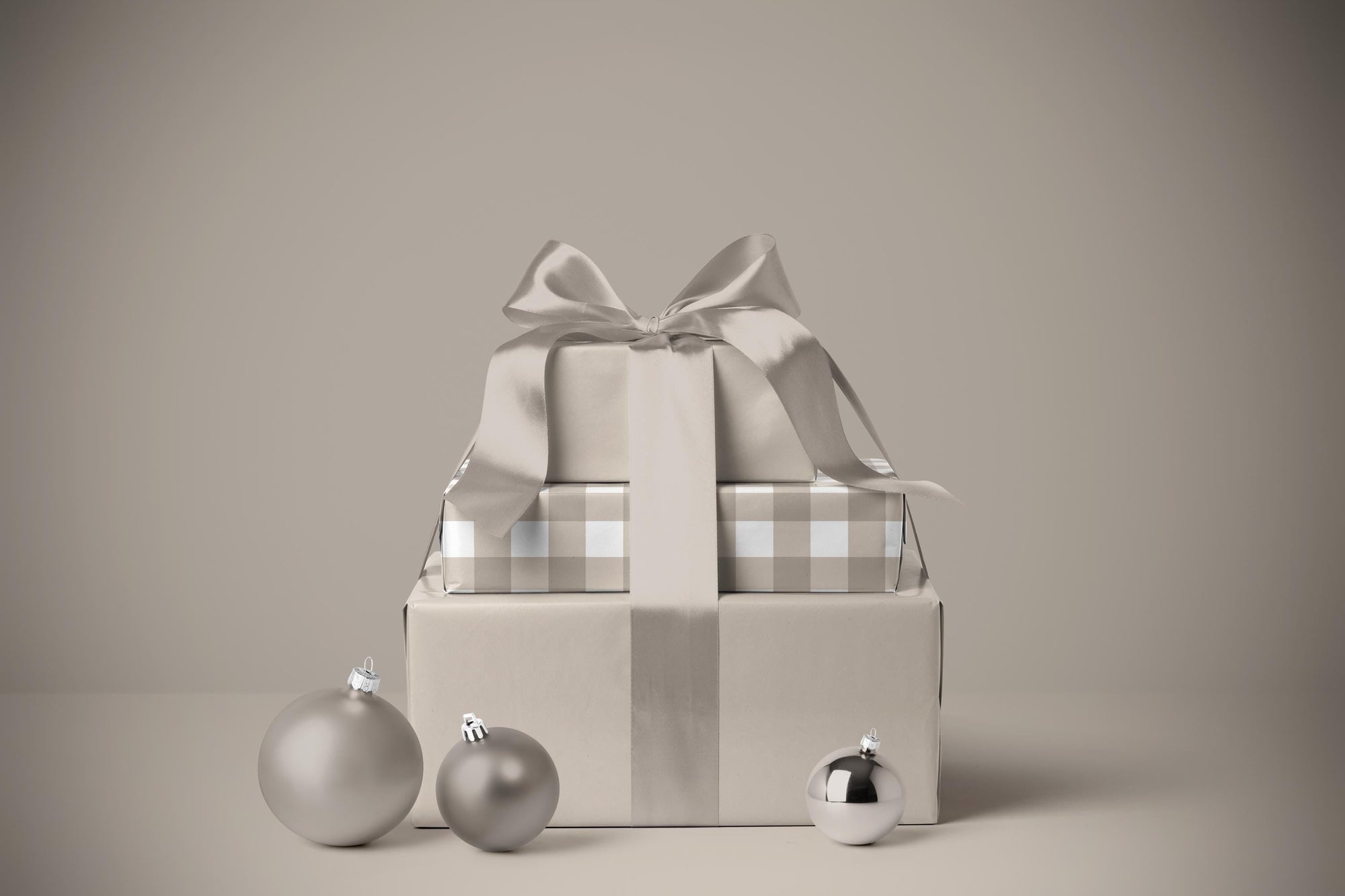 Beige Solid Color Wrapping Paper