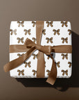 Leopard Print Bow Wrapping Paper