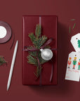 Burgundy Solid Color Holiday Wrapping Paper