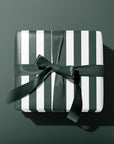 Green Striped Wrapping Paper
