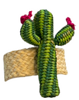 Cactus Blossom Handwoven Iraca Napkin Ring