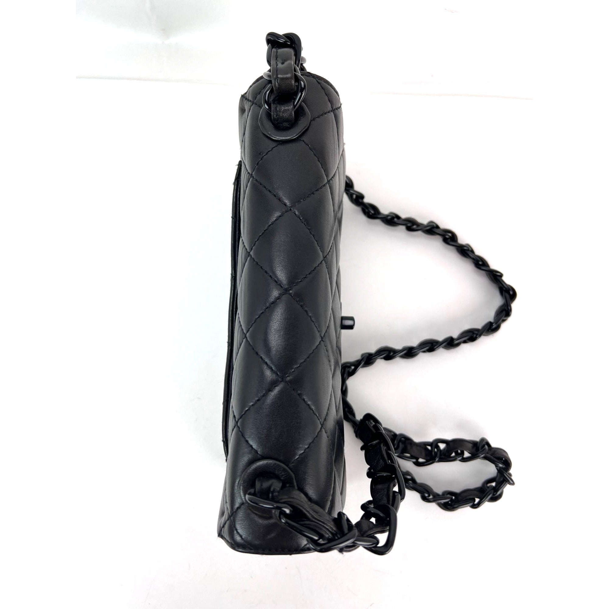 Chanel Vintage Quilted Lambskin Classic Single Flap Bag