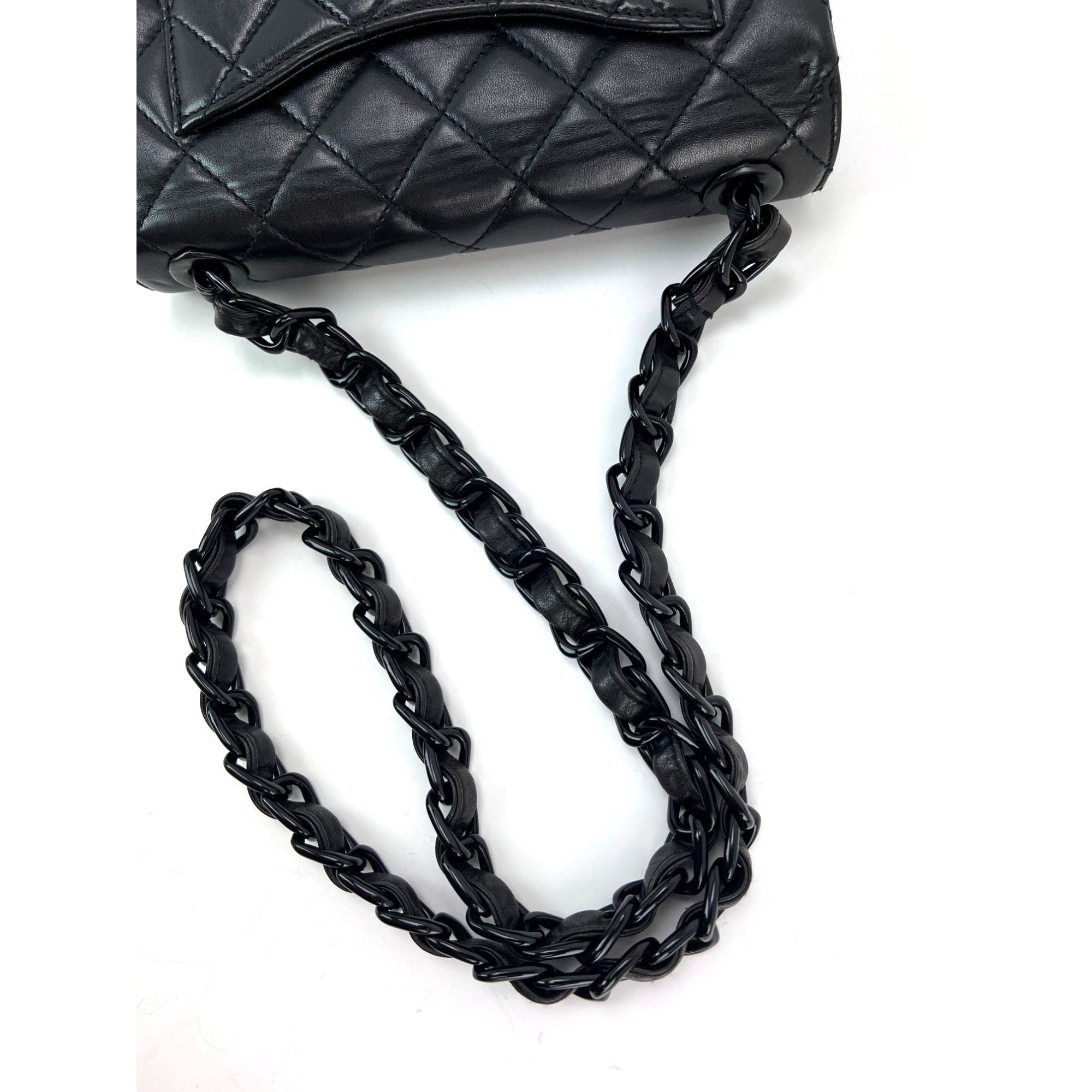 Chanel Vintage Quilted Lambskin Classic Single Flap Bag