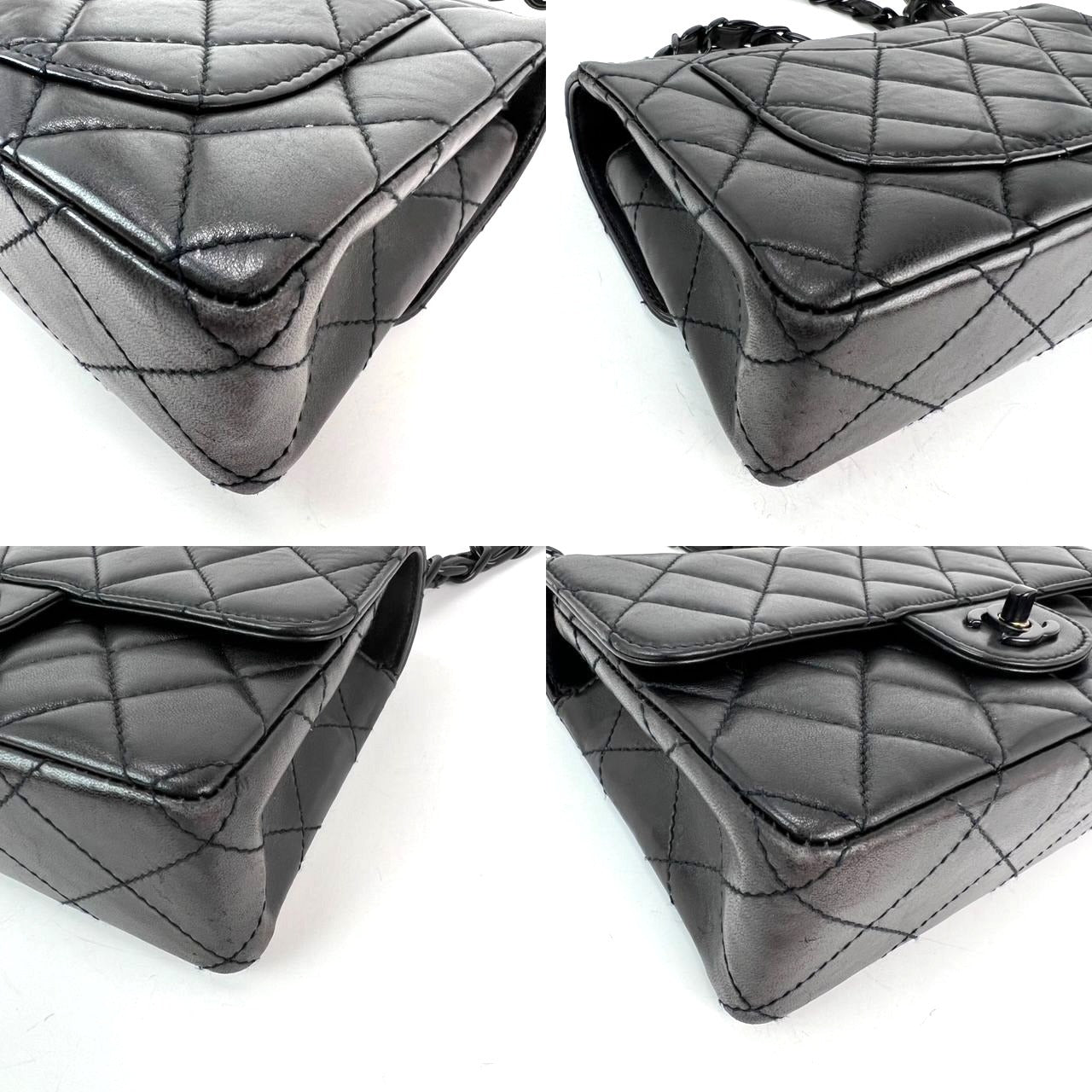 Chanel Vintage Quilted Lambskin Classic Single Flap Bag