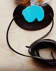 **Turkey & Long White Feather Hat Band (Band Only) 983q