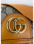 Gucci XKai GG Supreme Slim Vintage Sun Oil Bear Belt Sling Bag