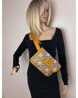 Gucci XKai GG Supreme Slim Vintage Sun Oil Bear Belt Sling Bag