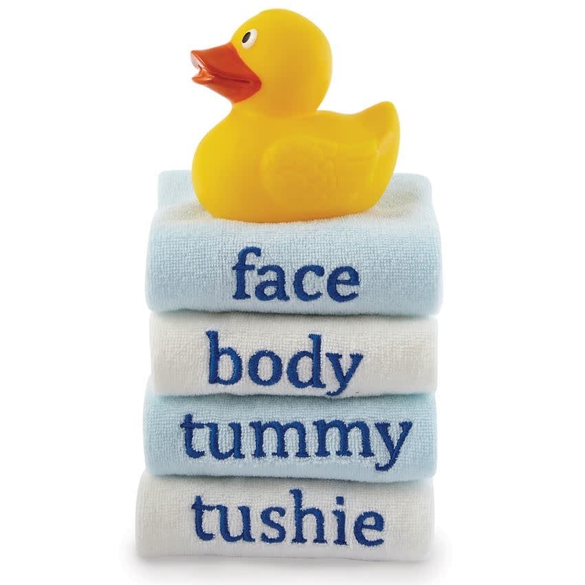 My First Bath Washcloths Blue