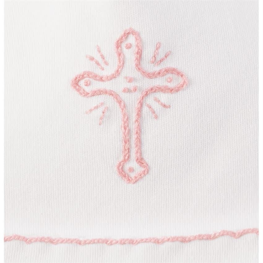 Pink Cross Baby Cap