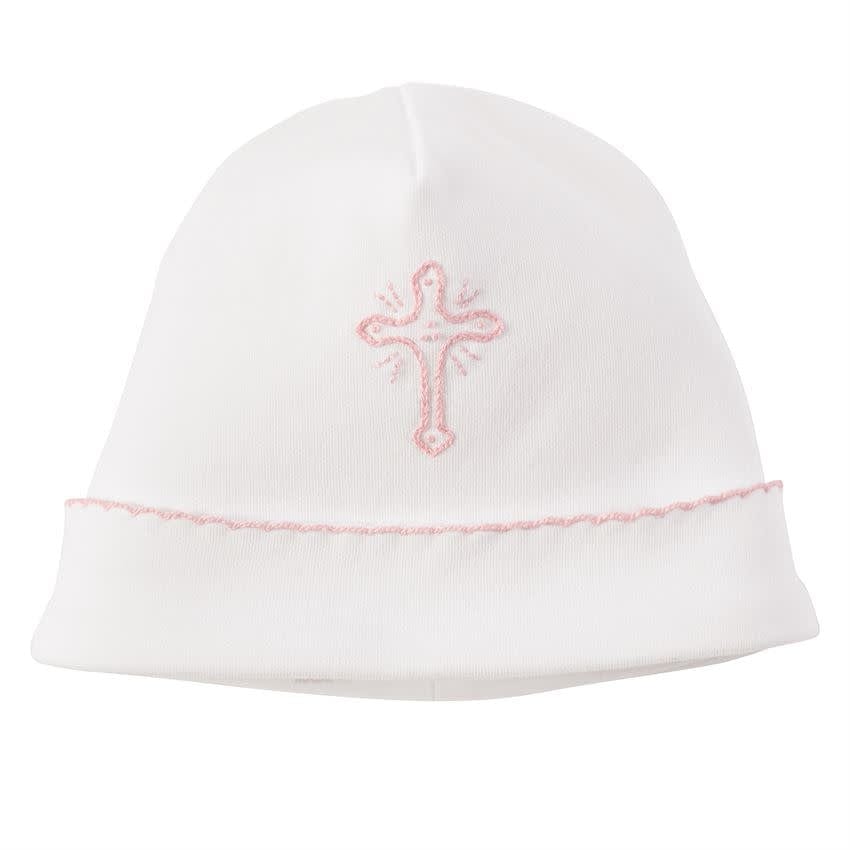 Pink Cross Baby Cap