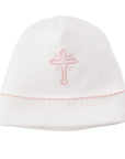 Pink Cross Baby Cap