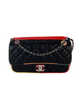 Chanel Lambskin Plexiglass Quilted Medium Cuba Color Flap Bag