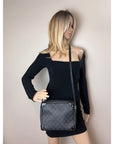 Gucci Black GG Supreme Selleria Square Messenger Bag