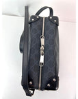 Gucci Black GG Supreme Selleria Square Messenger Bag