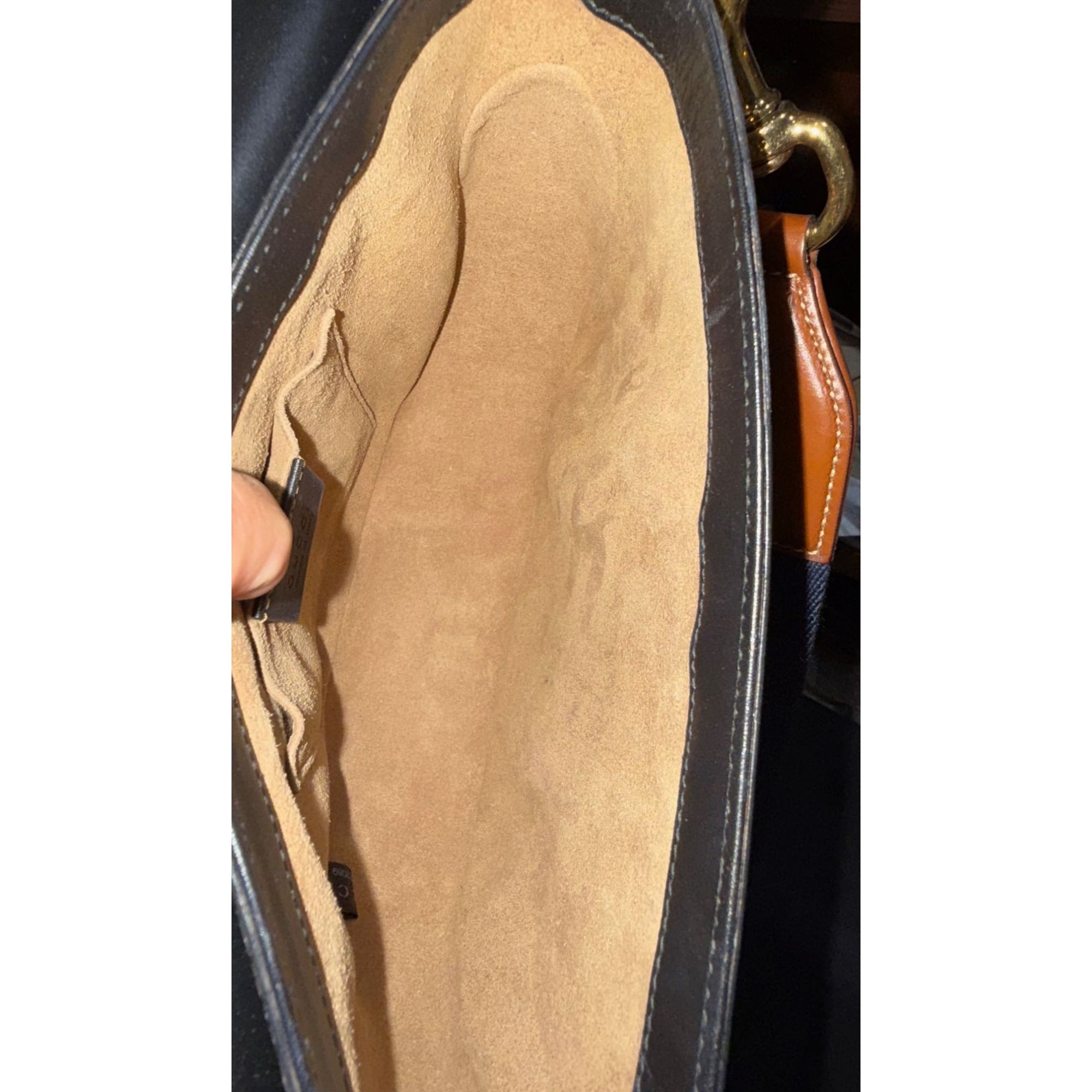 Gucci GG Supreme Web Padlock Black Messenger Shoulder Bag