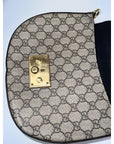 Gucci GG Supreme Web Padlock Black Messenger Shoulder Bag