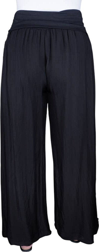 Tina Stephens Mercedes Foldover Waist Silk Pant PL203