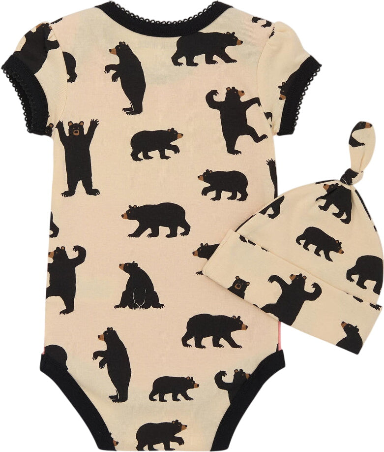 Baby Bear Baby Bodysuit and Hat