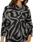 Compli K Abstract Crew Neck Top 34044