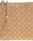 Bottega Veneta Woven Suede Crossbody Bag