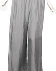 Tina Stephens Mercedes Foldover Waist Silk Pant PL203