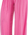 Tina Stephens Mercedes Foldover Waist Silk Pant PL203