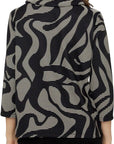 Compli K Abstract Crew Neck Top 34044
