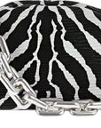 Bottega Veneta Zebra Chain Pouch