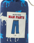 Hatley Blue Moose Man Pants