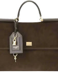 Dolce & Gabbana My Sicily Suede Top Handle Bag