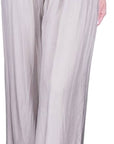 Tina Stephens Mercedes Foldover Waist Silk Pant PL203