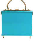 Dolce & Gabbana Turquoise Miss Dolce Top Handle Bag