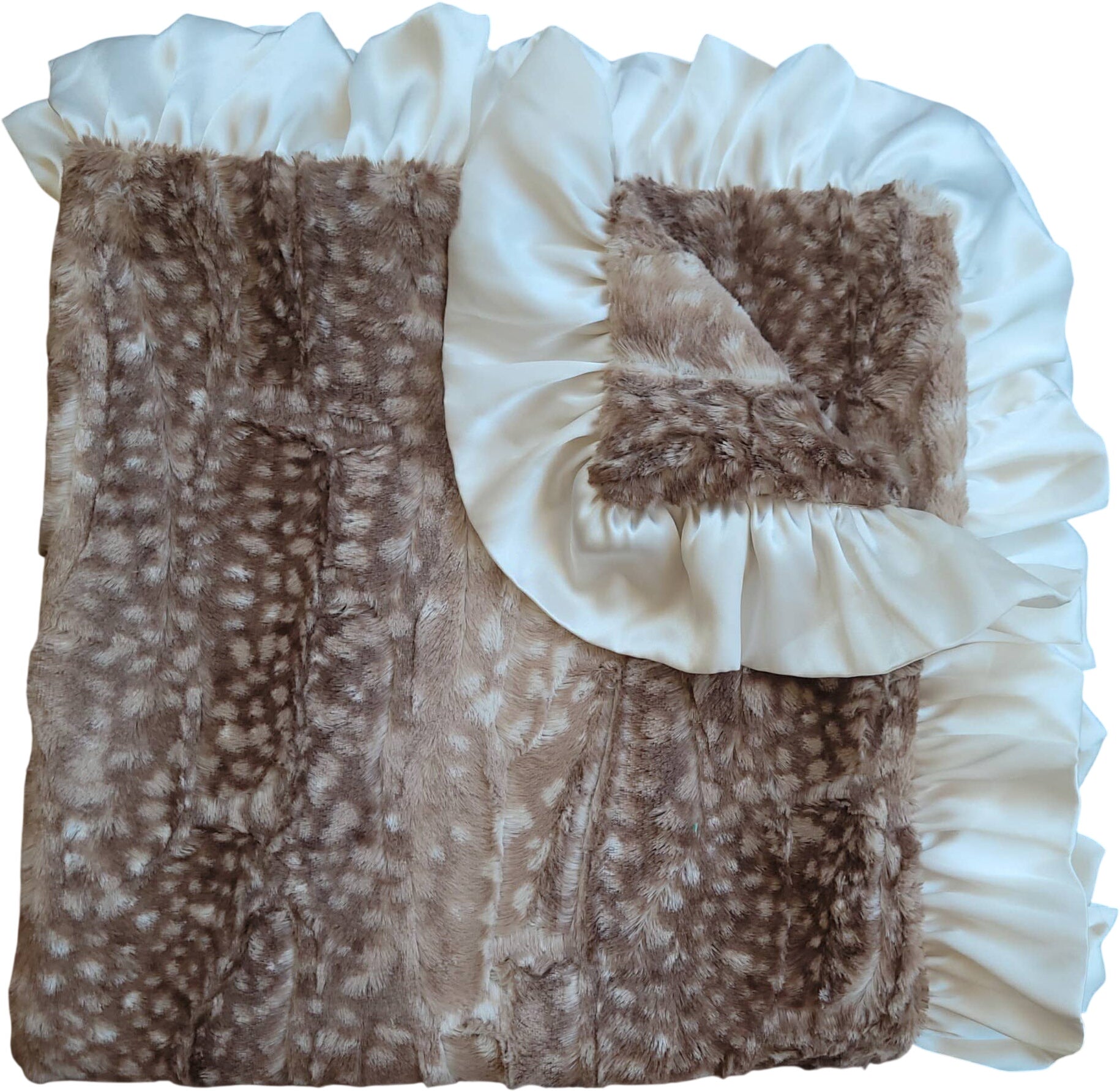 Doe Print Teether Blanket