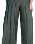 Tina Stephens Mercedes Foldover Waist Silk Pant PL203