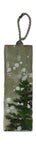 Trish McFerran Skier Encaustic Art Ornament