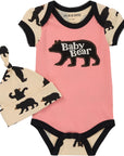 Baby Bear Baby Bodysuit and Hat
