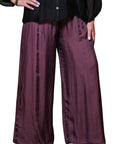 Tina Stephens Mercedes Foldover Waist Silk Pant PL203