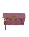 Miu MIU Matelasse Pink Nappa Leather Shoulder Bag