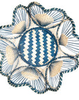 10" Floral Handwoven Iraca Bread Basket