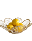12" Scalloped Handwoven Iraca Bread Basket