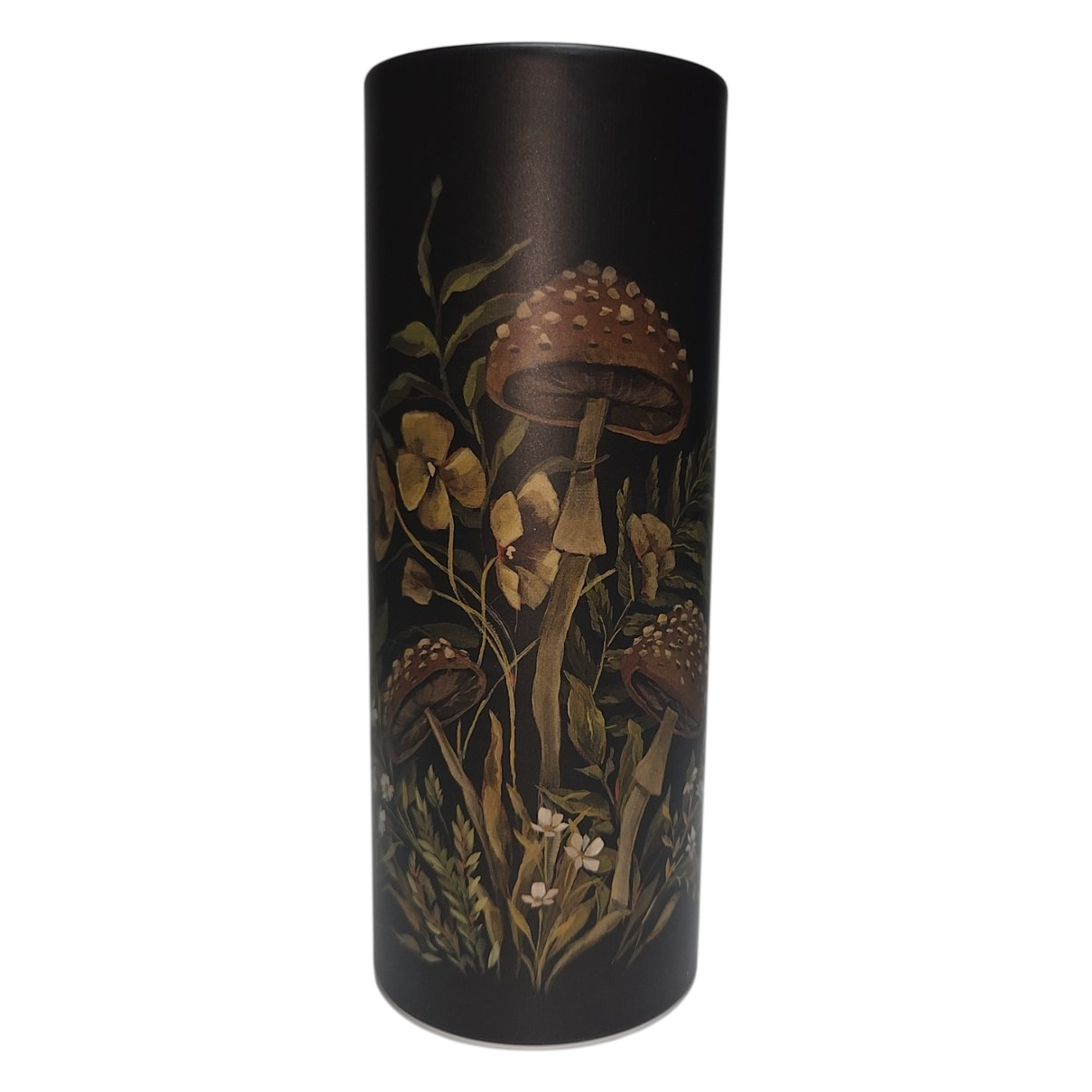 Mushroom &amp; Wildflower Botanical Car Cup Holder Tissue Tube