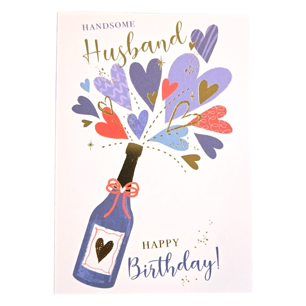 Handsome Husband Happy Birthday Greeting Card