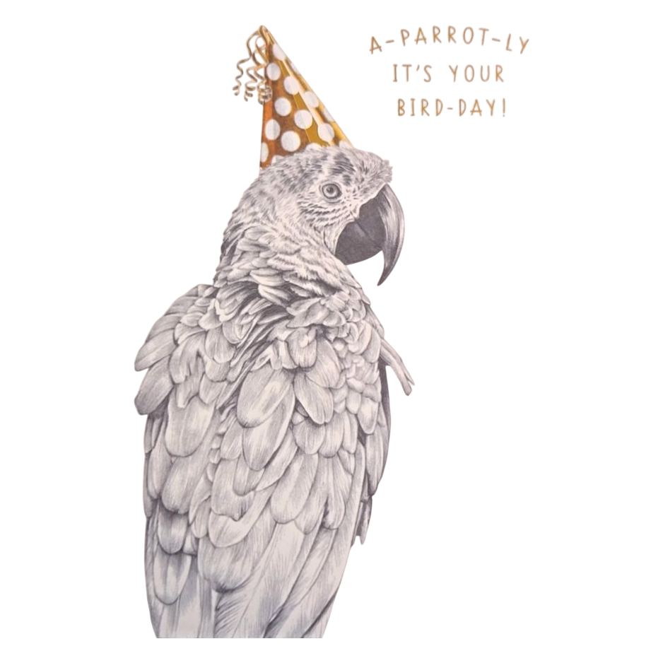 A-Parrot-Ly It's Your Bird-Day Card