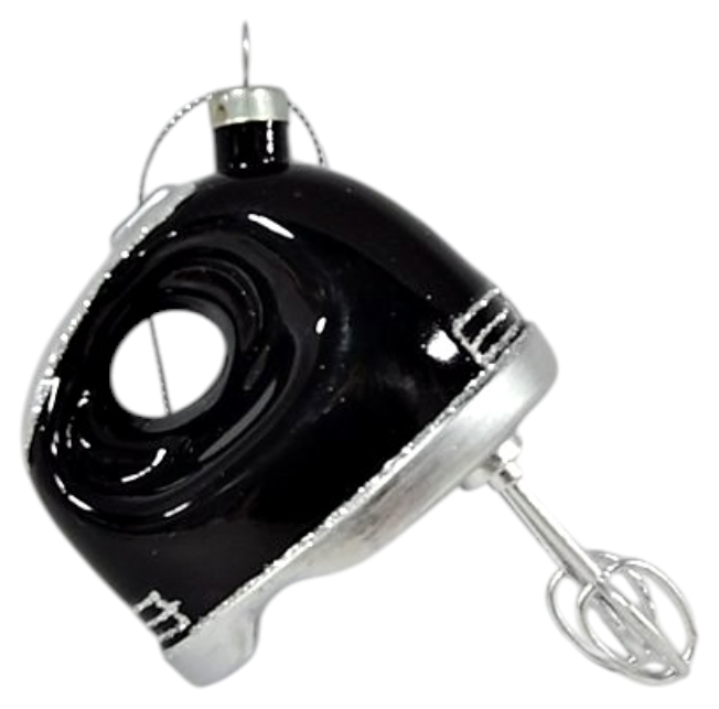 Hand Mixer Glass Ornament