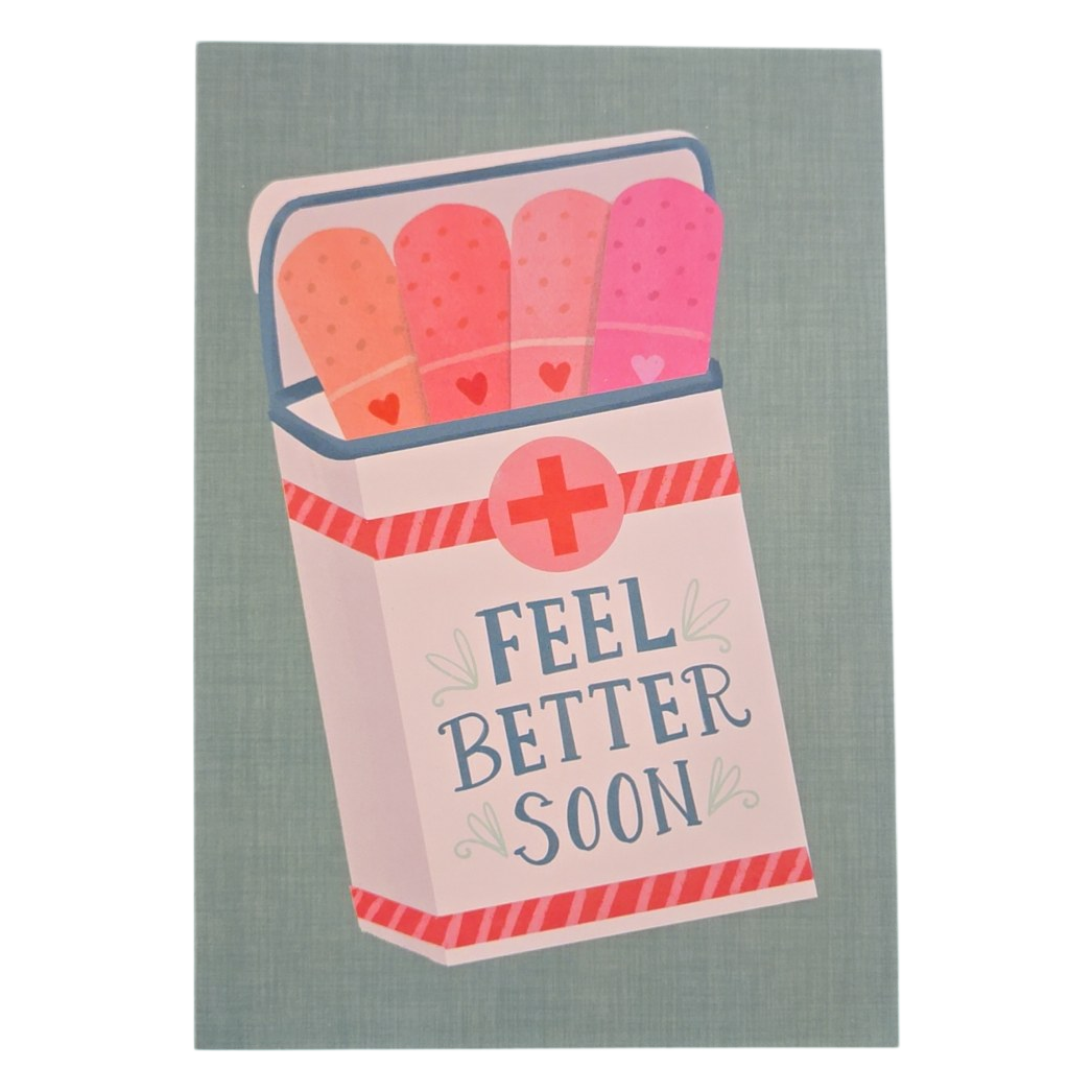 Feel Better Soon Bandage Box Card