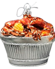 Glass Crab Bushel Ornament