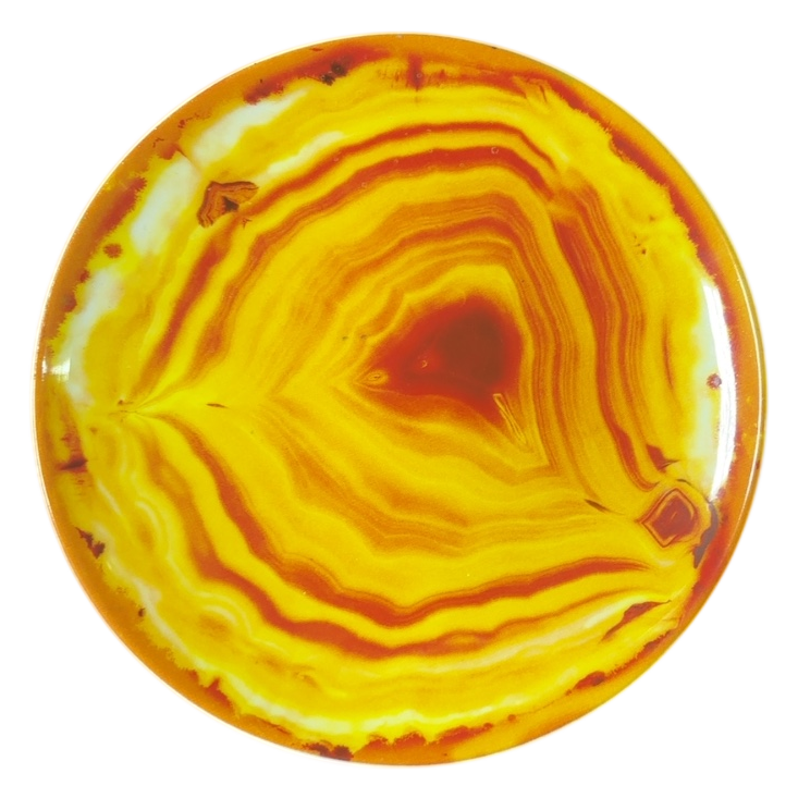 Agate Stone Print Decorative Plate