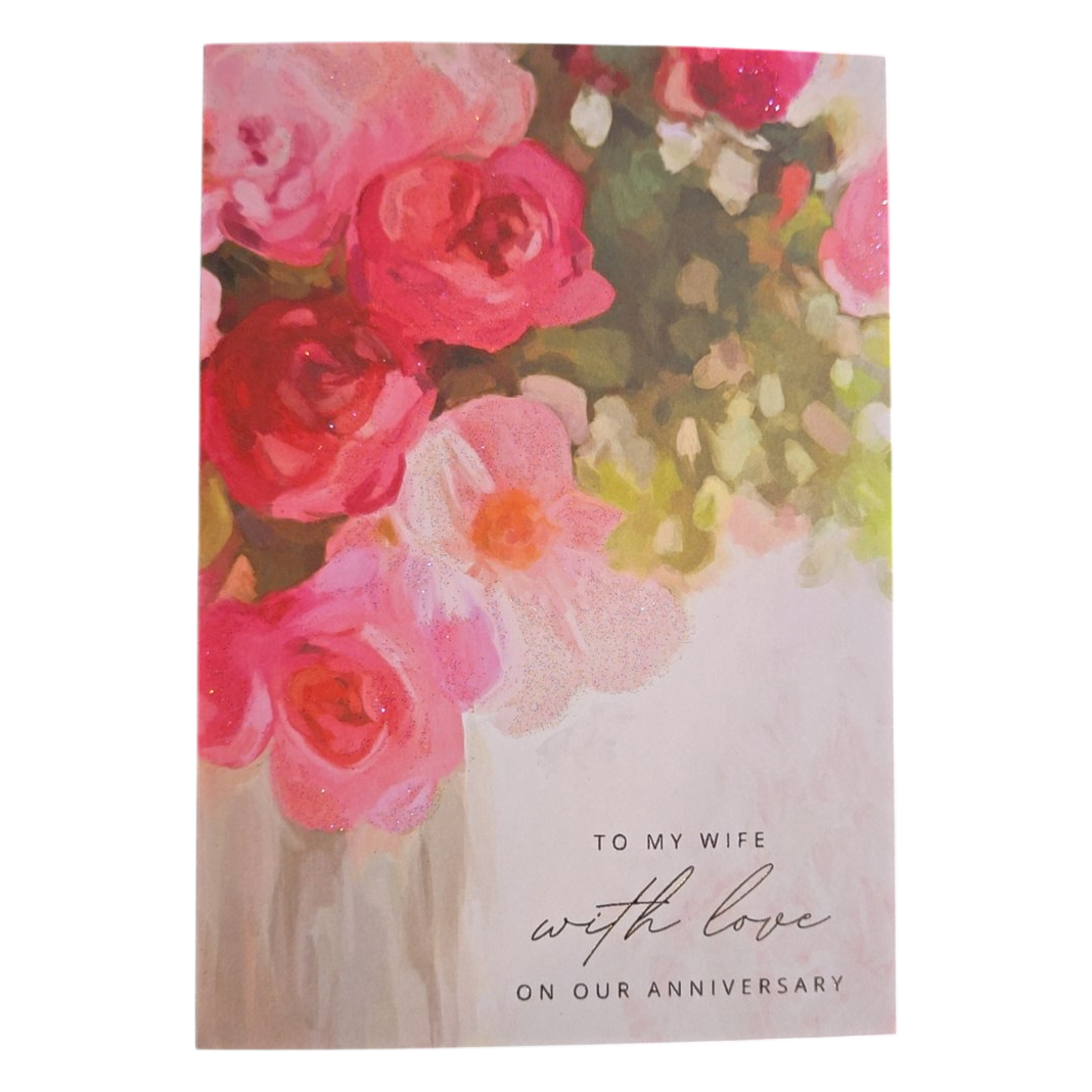 To My Wife With Love Anniversary Card